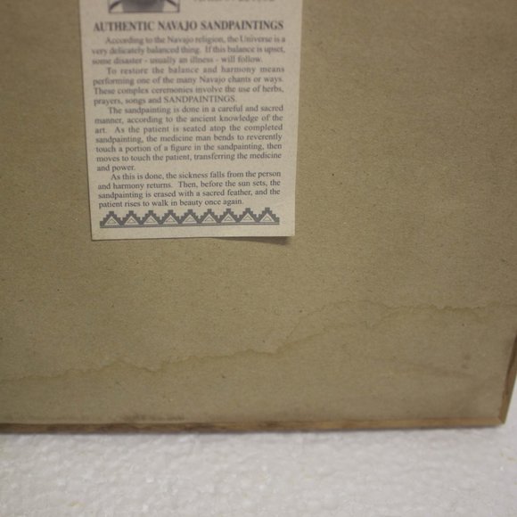 Authentic Navajo Sandpainting by Daniel Smith Jr - Picture 6 of 6